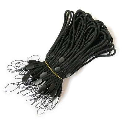 Abbildung von trage.band® Robustes verstellbares kurzes Handgelenk Trageband, 50 St. schwarz