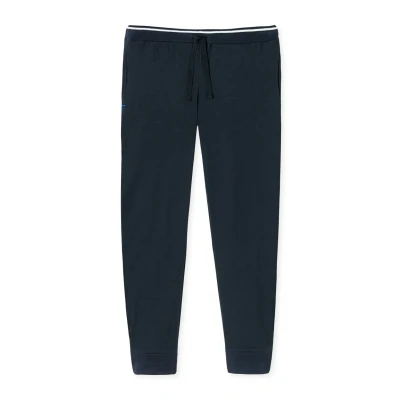 Abbildung von SCHIESSER Herren Schlafhose Lang Mit Bündchen Mix + Relax Organic Cotton Pyjamaunterteil, Blau, 56 EU