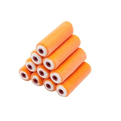 Abbildung von ProDec Advance 10er Pack 100 mm Flock Mini Farbroller für besonders glattes Finish mit glänzenden und seidenmatten Farben auf Fußleisten, Fensterbänken, Paneeltüren, Schränken Metall