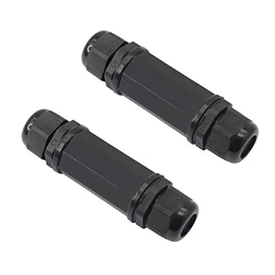 Abbildung von GINTOOYUN 2 Stück RJ45 wasserdichte Koppler, geschirmte Buchse auf Buchse, Outdoor Ethernet Stecker, Cat5/5e/6 8P 8C, IP67 LAN Netzwerkadapter.