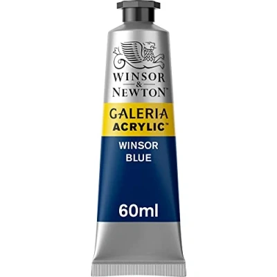 Abbildung von Winsor &amp; Newton 2120706 Galeria Acrylfarbe, hohe Pigmentierung, lichtecht, buttrige Konsistenz, 60 ml Tube Winsorblau