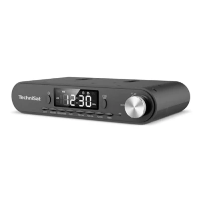 Abbildung von TechniSat KITCHENRADIO Unterbau Küchenradio mit UKW/FM, LED Display, Arbeitsleuchte, Timer, Bluetooth, Weckfunktion, Freisprecheinrichtung, 5 W Lautsprecher