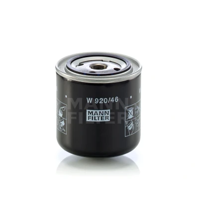 Abbildung von MANN FILTER W 920/46 Ölfilter 3/4 16 UNF 1B mit einem Rücklaufsperrventil Anschraubfilter