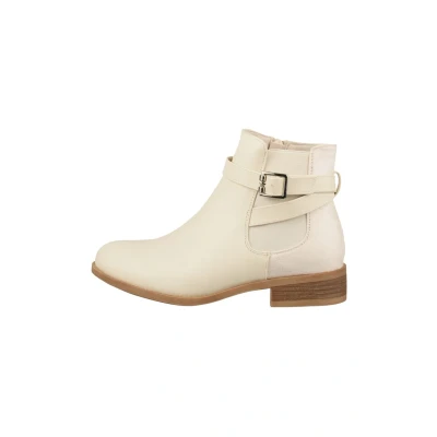 Abbildung von Elara Damen Stiefelette Chelsea Ankle Boots Chunkyrayan C298 Beige 38