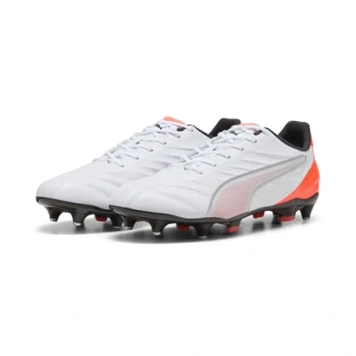 Abbildung von KING PRO MxSG Fußballschuhe Erwachsene PUMA White Silver Glowing Red Metallic