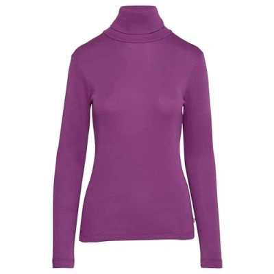 Abbildung von QS MIT Rollkragen Langarmshirt, Damen, Größe: XS, Lila
