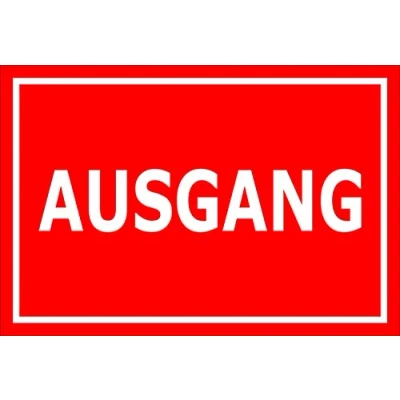 Abbildung von Melis Folienwerkstatt Aufkleber Ausgang 30x20cm S00085 096 D 20 VAR