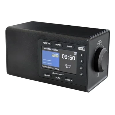 Abbildung von Soundmaster DAB900 Digitalradio mit DAB+ &amp; UKW/FM, Bluetooth Wecker, Farbe:schwarz