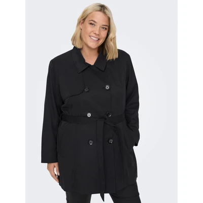 Abbildung von ONLY Carmakoma Carvalerie Trenchcoat, Damen, Größe: S 42/44, Black