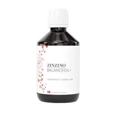Abbildung von ZinZino BalanceOil+ Fischöl mit Omega 3 2478 mg, 9, Vitamin D3, Tocopherol, DHA, EPA Olivenöl Grapefruit Zitronen Limetten Geschmack, 300 ml