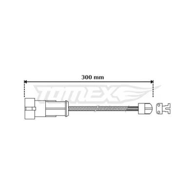 Abbildung von TOMEX brakes TX 30 53 Verschleißanzeige IVECO: DAILY 3 Pritsche/Fahrgestell, Kasten/Kombi, 2 Pritsche/Fahrgestell