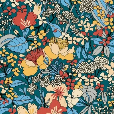 Abbildung von Architects Paper Vliestapete &quot;Floral Impression&quot;, floral botanisch Wald, Blumentapete Tapete Dschungel Tapeten Wohnzimmer Schlafzimmer Küche