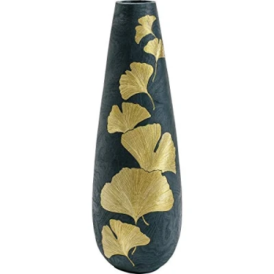 Abbildung von Kare Design Vase Elegance Ginkgo, 95x31x31cm, Gold