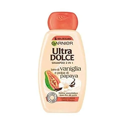 Abbildung von Garnier Ultra Dolce Vanille und Papaya Shampoo, 250 ml