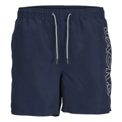 Abbildung von JACK&amp;JONES Jungen JPSTFIJI JJSWIM Double Logo LY SN MNI Badeshorts, Apricot, 128 cm