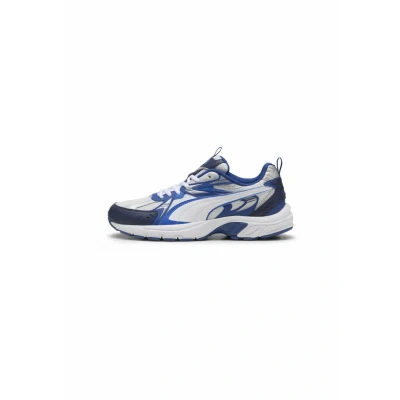 Abbildung von PUMA Erwachsene Milenio Tech Sneakers 44, White Mountain Blue Silver Metallic