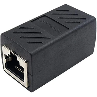 Abbildung von Duttek RJ45 Kupplung, Netzwerk Verbinder, Verlängerung LAN Adapter für Ethernet Cat5, Cat5e, Cat6 Kabel, Netzwerkkabel.