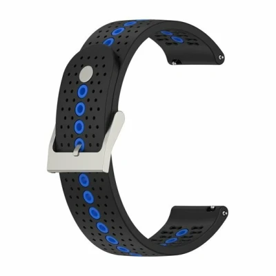 Abbildung von Garmin Vivoactive 5 / 3 Dot Pattern Armband Schwarz mit blau