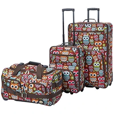 Abbildung von Rockland Vara Softside 3 teiliges Handgepäck Set, Eule, Einheitsgröße, Gepäck Set teilig