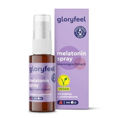 Abbildung von gloryfeel® Melatonin + Baldrian, Lavendel &amp; Melisse Spray Beere 220 St