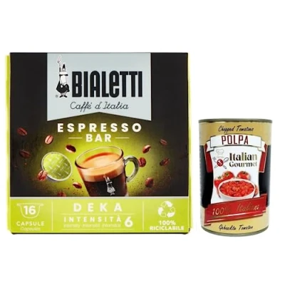 Abbildung von BIALETTI Café Deka 16 Capsules Mokespresso Caffè d&#039;Italia Balanced Coffee Uncaffeinated 100% Arabica
