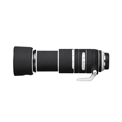 Abbildung von easyCover Lens Oak Objektivschutz Schutz für Ihr Kameraobjektiv Canon RF 100 500mm F4.5 7.1L is USM Schwarz