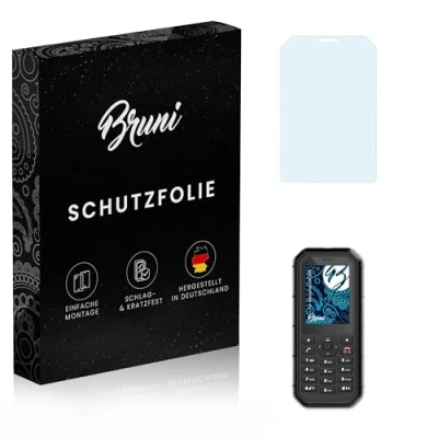 Abbildung von Bruni Schutzfolie kompatibel mit Caterpillar CAT B26 Folie, glasklare Displayschutzfolie (2X)