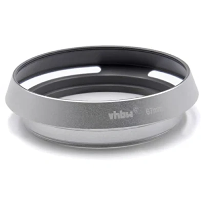Abbildung von vhbw Gegenlichtblende für 67mm Objektiv Streulichtblende, Silber, Metall, rund
