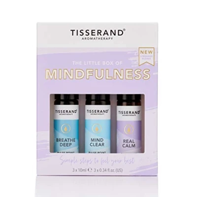 Abbildung von The Little Box of Mindfullness Roll on Set mit ätherischen Ölen für Ruhe und Gelassenheit 3 x 10 ml Tisserand Aromatherapy
