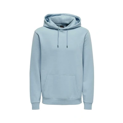 Abbildung von Only &amp; Sons Onsceres LIFE Hooded Kapuzenpullover, Herren, Größe: XS, Blau