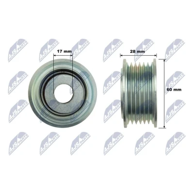 Abbildung von NTY RNK VW 043 Umlenkrolle VOLKSWAGEN: Amarok Pickup, Pritsche / Fahrgestell, AUDI: Q7