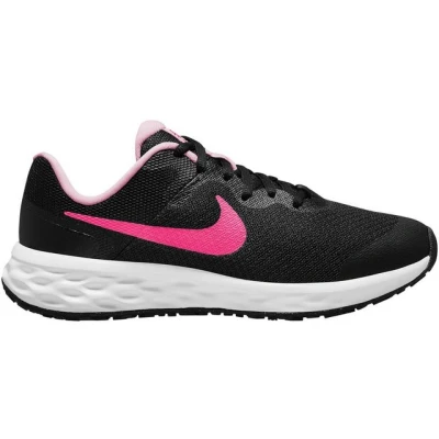 Abbildung von NIKE Performance Revolution 6 (GS) Laufschuh Neutral für Kinder, Größe: 38.5, Black/hyper pink/pink foam Schuhe