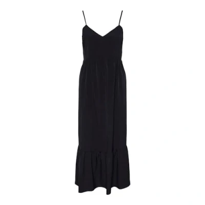 Abbildung von Pieces Pcsade Strap LONG Dress Freizeitkleid, Damen, Größe: Medium, Black