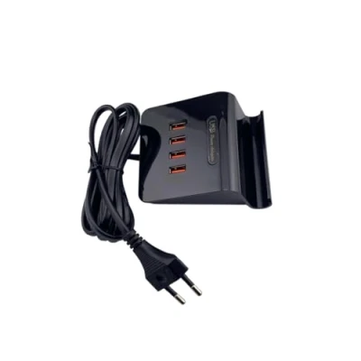 Abbildung von Trade Shop USB Hub 4 Fach Ladegerät für alle Geräte (z.B. Handys, Tablets, Bluetooth Lautsprecher, Kameras, etc.) Netzteil 5V 4A
