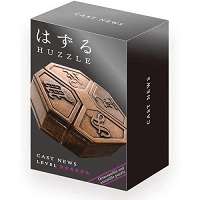 Abbildung von Hanayama Puzzle Cast News Level 6, 2 Puzzleteile, Metallpuzzle, Grand Master Schwierigkeitsstufe 6
