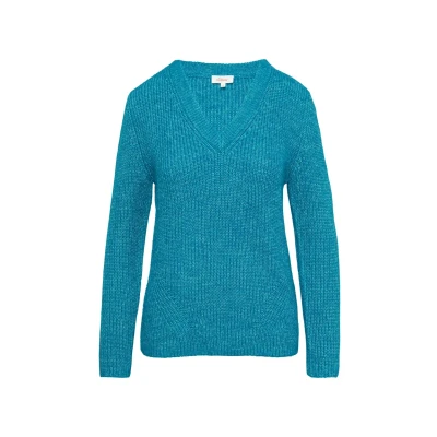 Abbildung von s.Oliver MIT V NECK Strickpullover, Damen, Größe: 36, Petrol