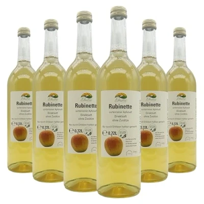 Abbildung von BLEICHHOF® Apfelsaft Rubinette Direktsaft, sortenrein, vegan (6x0,72l)