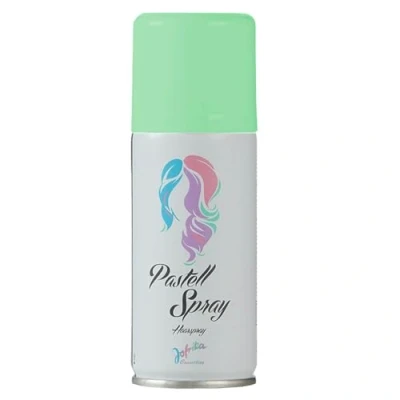 Abbildung von 100ml Jofrika buntes Pastell Spray Haarspray Colorspray bunt Fasching Karneval auswaschbare Haarfarbe (Grün, 100ml)
