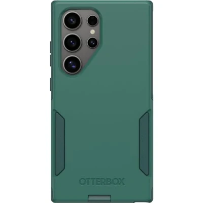 Abbildung von OtterBox Schutzhülle für Samsung Galaxy S24 Ultra Commuter Series Get Your Greens, schlank und robust, taschenfreundlich, mit Portschutz