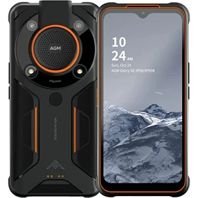 Abbildung von AGM Glory SE Outdoor Smartphone 5G, Snapdragon 480 Robustes Handy ohne Vertrag, 6.53&quot; FHD+ Bildschirm Android 11 Handy, 6200mAh Akku IP68/IP69K wasserdicht, 8G+128G Dual SIM/NFC/GPS/Touch ID