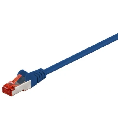 Abbildung von goobay Netzwerkkabel 10m blau, S/FTP CAT6