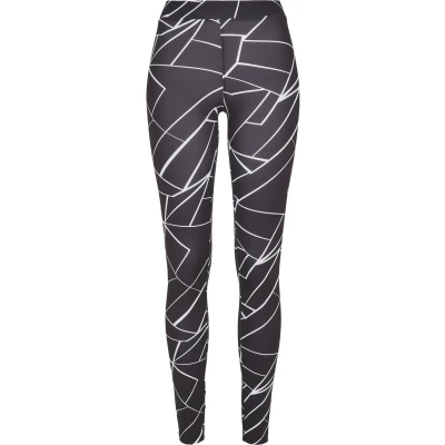 Abbildung von Urban Classics Leggings Hosen, Damen, Größe: 3XL, Geometric black