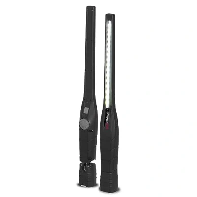 Abbildung von Schumacher SL184 Arbeitsleuchte Slim Ultrahelle Richtbeleuchtung mit 360 Dreh und Kippfunktion Dimmer Wiederaufladbarer Lithium Ionen Akku 2600mAh Schwarz