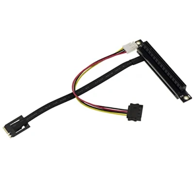 Abbildung von KALEA INFORMATIQUE Riser Adapter PCIe Gen 3.0 x16 zu M2 E A Key Port, Mattenlänge 20cm.
