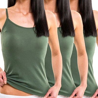 Abbildung von HERMKO Unterhemd 1560 3er Pack Damen Träger Top aus 100 % Bio Baumwolle