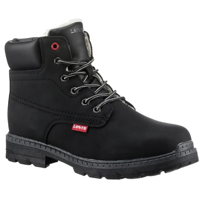 Abbildung von Levis Kids Winterboots &quot;LEVIS NEW FORREST FUR&quot;, Blockabsatz, Outdoorschuh, Schnürboots mit gepolstertem Schaftrand
