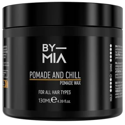 Abbildung von BY MIA Pomade Und Chill Wax 130 ml Haarpomade Wachs Hochglänzendes Finish Flexibler Halt Haarwachs für Männer &amp; Frauen
