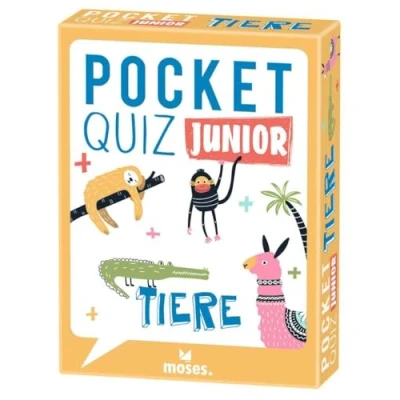Abbildung von Moses. Pocket Quiz Junior Tiere, Das Kinderquiz mit 100 Fragen und Fakten rund um die spannende Tierwelt, Für Kinder ab 8 Jahren