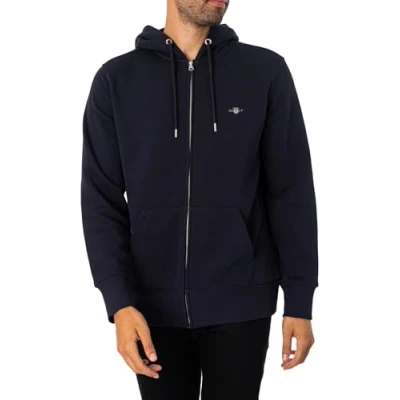 Abbildung von GANT REG Shield FULL Sweatjacke, Herren, Größe: XS, Evening blue