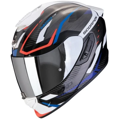 Abbildung von Scorpion Exo Motorradhelm 1400 Evo II Air Accord Schwarz / Blau Weiss